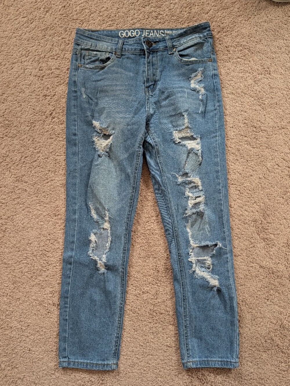 GOGO Jeans | High Rise Ankle | Ripped Distressed | Size 7 (28)